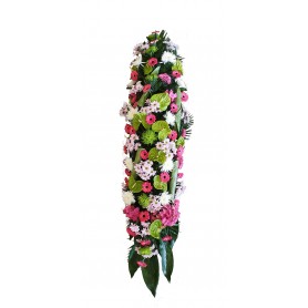 DESSUS DE CERCUEIL ROSE