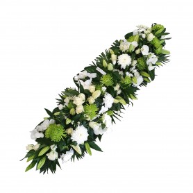 DESSUS DE CERCUEIL BLANC